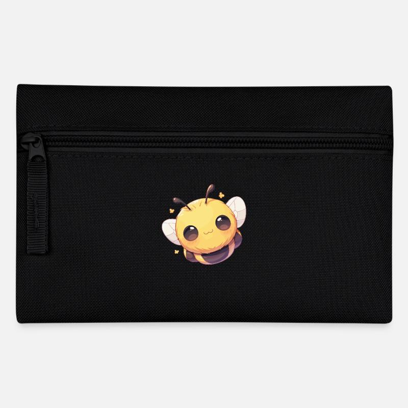 Bienen Biene - Federtasche - Schwarz