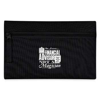 I am A Financial Advisor Not A Magician - Pencil Case - black - Front