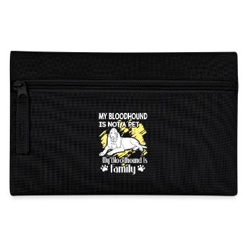 My Bloodhound Is Family - Pencil Case - black - Front