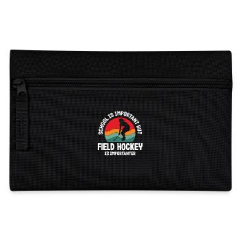 L’école de joueur de hockey sur gazon est importante - Trousse - noir - Devant