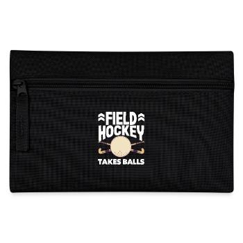 Un joueur de hockey sur gazon prend des balles - Trousse - noir - Devant