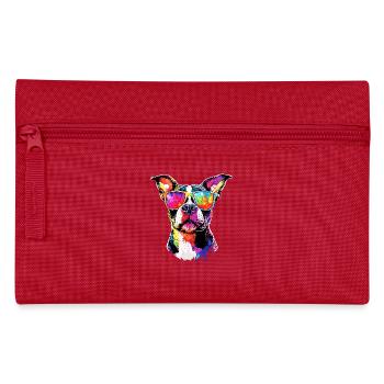 Pitbull Bulldog Pittie American Pitbull Terrier - Pencil Case - red - Front