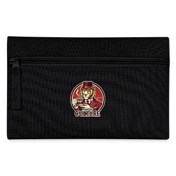 Tea Time Lion, A Man of Culture - Pencil Case - black - Front