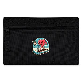 Heart on reserve, I need love - Pencil Case - black - Front