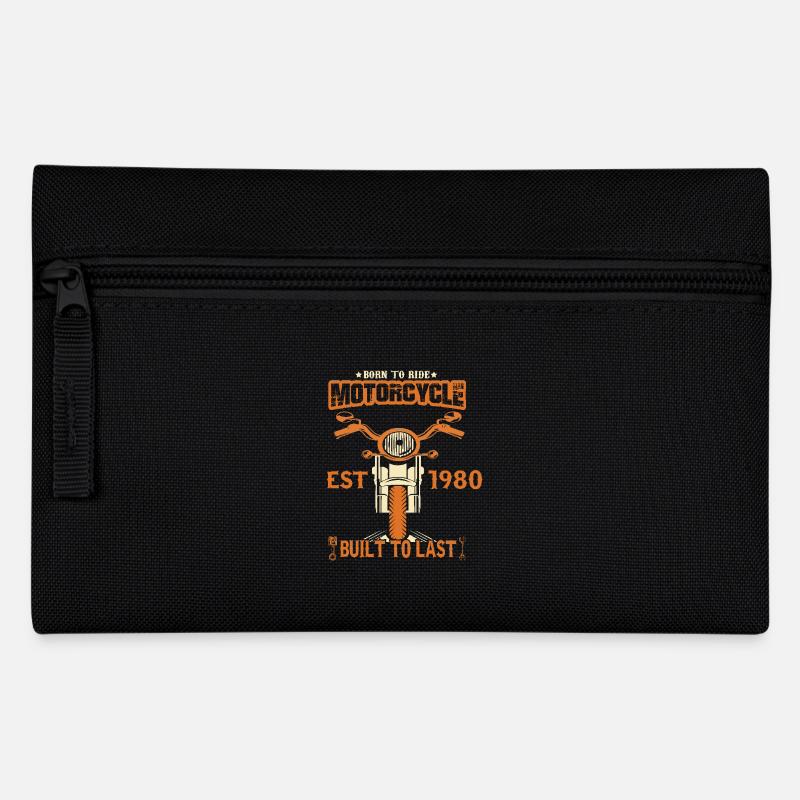 Millésime 1980 Né Moto Motard - Trousse - noir