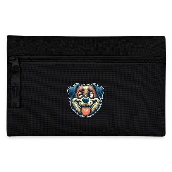 Hund - Federtasche - Schwarz - Vorne