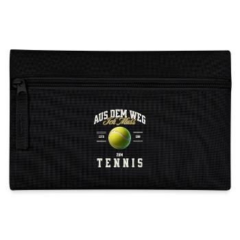 Tennis - Federtasche - Schwarz - Vorne