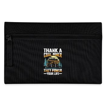 Thank A Coal Miner They Power Your Life - Federtasche - Schwarz - Vorne