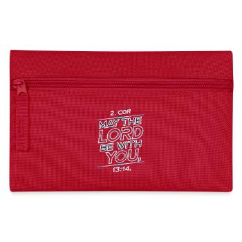 May the lord be with you - Federtasche - Rot - Vorne