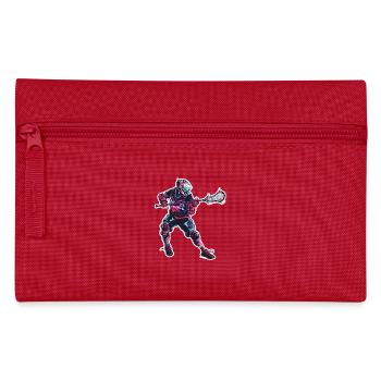 Lacrosse Player Graphics - Pencil Case - red - Front