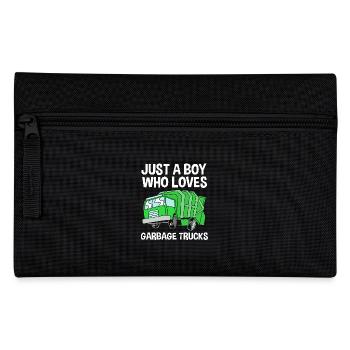 Construction Trailer Construction Site Vehicle Children's Birthday Party - Pencil Case - black - Front