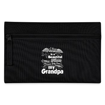 Father's Day Grandpa In Heaven - Pencil Case - black - Front