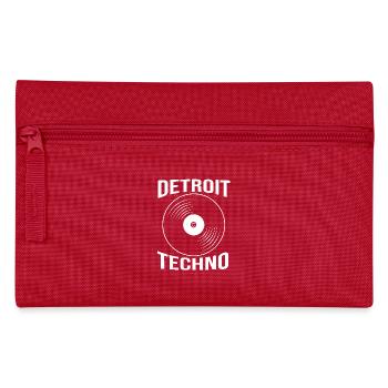 Rave Raver Techno music Techno bass Mischpult - Federtasche - Rot - Vorne