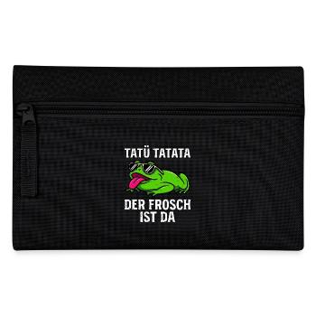 Faschings Kostüm TATÜ TATATA DER FROSCH IST DA - Federtasche - Schwarz - Vorne