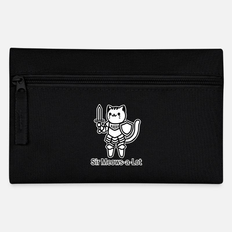 Chevalier chat en armure brillante-Sir Miaou beaucoup design - Trousse - noir