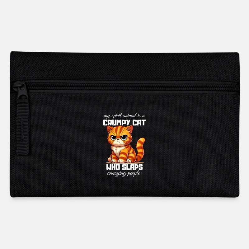 Moany Cat Animal Chat Propriétaire Drôle - Trousse - noir