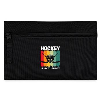 Hockey Is My Therapy Field Hockey Players - Pencil Case - black - Front