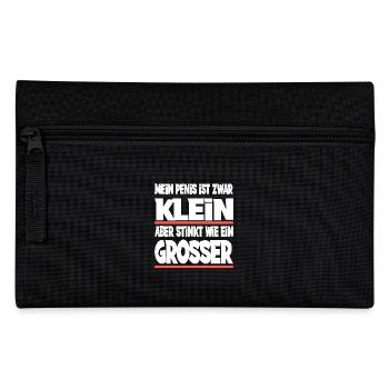 Mein Penis ist zwar klein - Federtasche - Schwarz - Vorne