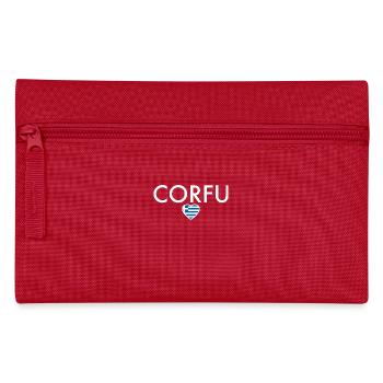 Corfou Grèce Drapeau grec Grec - Trousse - rouge - Devant