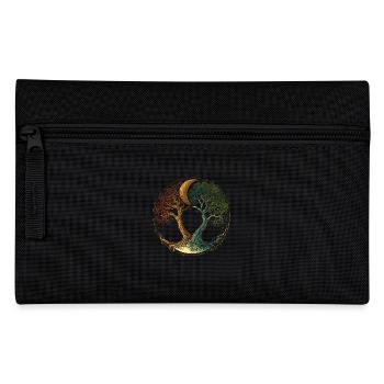 Tree of Life with Moon and Seasons Change - Pencil Case - black - Front