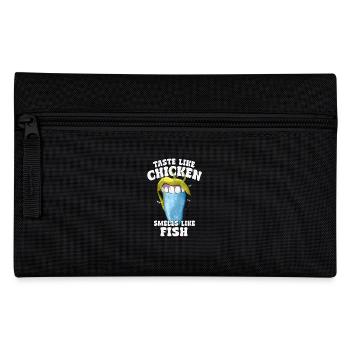 Le goût du poulet sent le poisson Humour Spruch - Trousse - noir - Devant