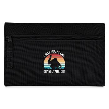 Orang Utan - Federtasche - Schwarz - Vorne