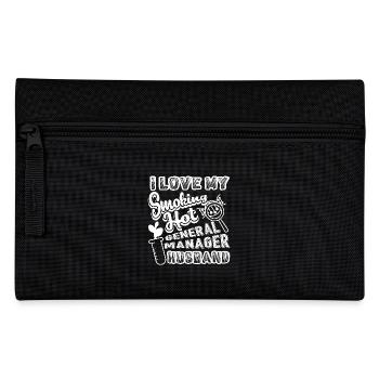 General Manager I Love My General Manager Husband - Pencil Case - black - Front