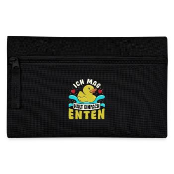 Sauvagine canard se nourrissant croassement J’aime juste les canards - Trousse - noir - Devant