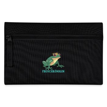 Karneval FROSCHKÖNIGIN Lustiges Frosch Kostüm - Federtasche - Schwarz - Vorne