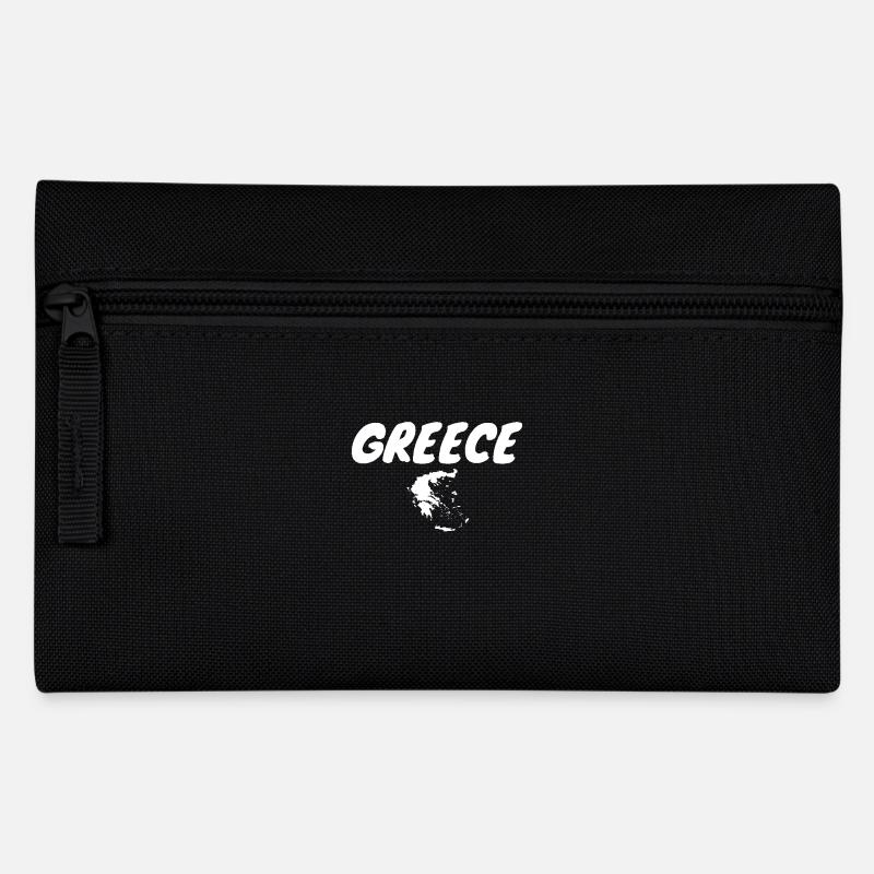 Grèce Grèce Carte Grèce Grèce - Trousse - noir
