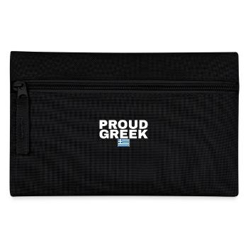 Fier grec Grèce Drapeau grec - Trousse - noir - Devant