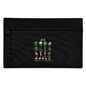 January Seasonal Vegetables and Fruits Collage - Pencil Case - black - Front