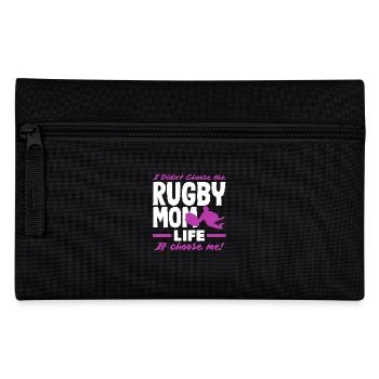 Joueuse de rugby Maman La vie me choisit - Trousse - noir - Devant
