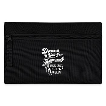 Ballet Dancer Dance Ballet With Heart - Pencil Case - black - Front
