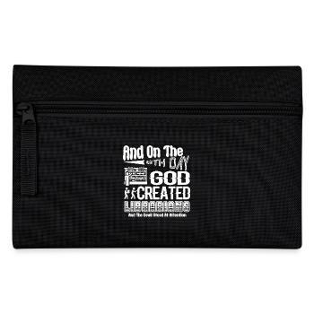 Librarian God Created Librarians - Pencil Case - black - Front