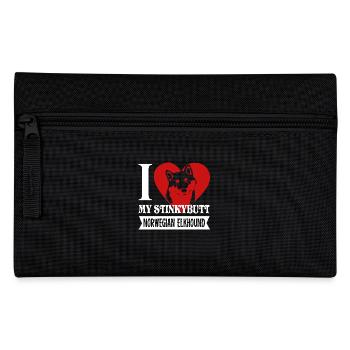 I Love My Norwegian Elkhound - Pencil Case - black - Front