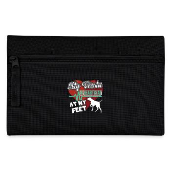 My Vizsla A Heartbeat At My Feet - Pencil Case - black - Front