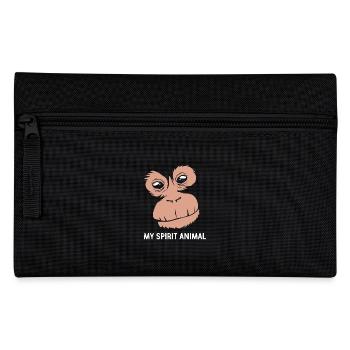 Orang Utan - Federtasche - Schwarz - Vorne