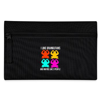 Orangutan - Pencil Case - black - Front