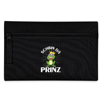 Karneval Kostüm Party SCHBIN DA PRINZ Lustiges - Federtasche - Schwarz - Vorne