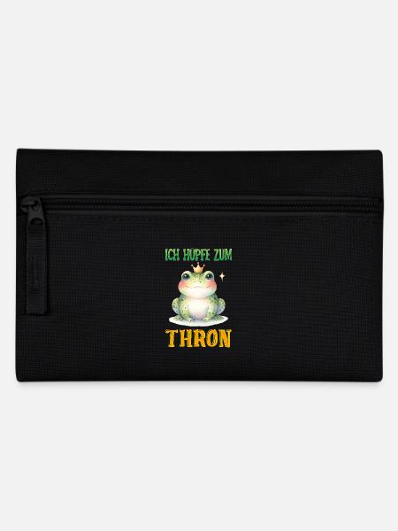 Froschkostüm ICH HÜPFE ZUM THRON Lustiges - Federtasche - Schwarz