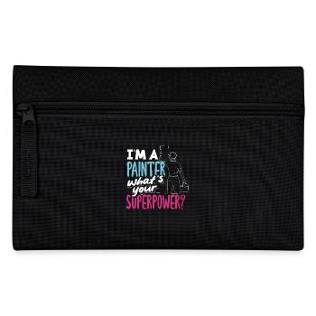Ich Bin Ein Maler Was Ist Deine Superkraft - Federtasche - Schwarz - Vorne