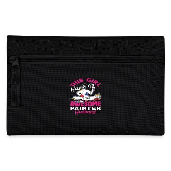 This woman has a great painter husband - Pencil Case - black - Front