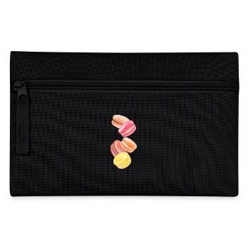 Colorful Macarons Watercolor Painting Colorful Macarons - Pencil Case - black - Front