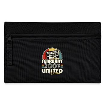 Legendary since February 2007 Vintage Birthday - Pencil Case - black - Front
