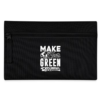 Earth Day Make Earth Green Again - Pencil Case - black - Front