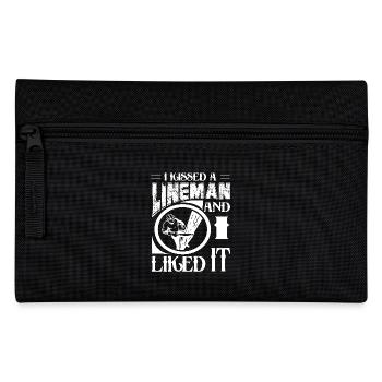 Lineman I Kissed A Lineman And I Liked It - Pencil Case - black - Front