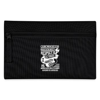 Maintenance Technician Respect Is Earned - Pencil Case - black - Front