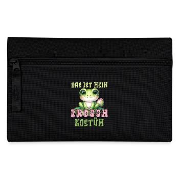 Karneval DAS IST MEIN FROSCH KOSTÜM Lustiges - Federtasche - Schwarz - Vorne