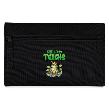 Froschkostüm KÖNIG DES TEICHS Lustiges Karneval - Federtasche - Schwarz - Vorne